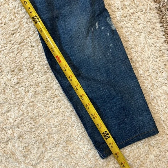 CURRENT/ELLIOT 29 distressed and speckled jeans with blown knees and soft denim - Picture 10 of 10